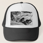  Alaska eskimo Malamute sled race Trucker Pet (Voorkant)