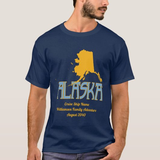 Alaska familie cruise vakantie t-shirt (Voorkant)