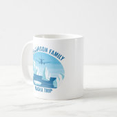 Alaska Familie Vakantie Custom Keepsake Souvenir Koffiemok (Voorkant links)