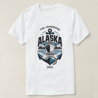 Alaska Familiecruise aangepaste naam jaar T-shirt