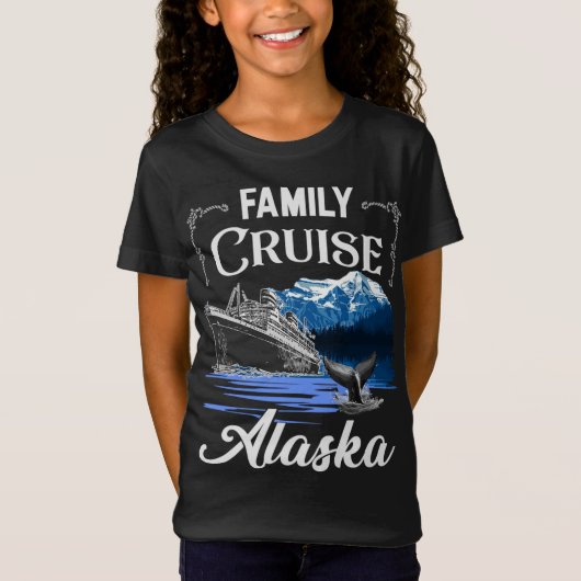 Alaska Family Cruise Mannen Vrouwen en Kinder T-shirt (Voorkant)