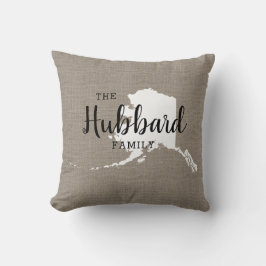 Alaska Family Monogram State Sierkussen