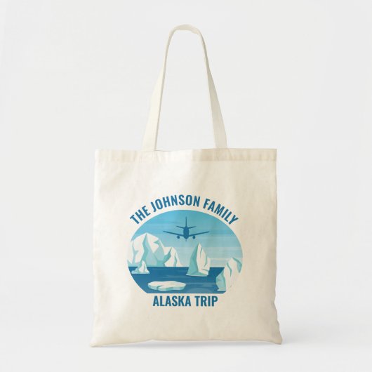 Alaska Family Trip aangepaste gletsjer Tote Bag (Voorkant)
