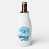 Alaska Family Vacation Custom Blue Glacier Flesjeskoeler (Fles Voorkant)