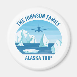 Alaska Family Vacation Custom Blue Glacier Magneet