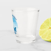 Alaska Family Vacation Custom Blue Glacier Shot Glas (Rechts)