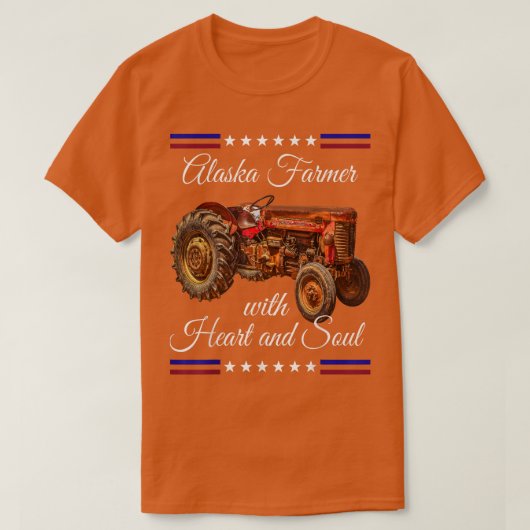 Alaska Farmer Retro T-shirt (Design voorkant)