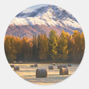 Alaska Farming Ronde Sticker
