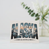 Alaska feestdagenkaart (Staand voorkant)