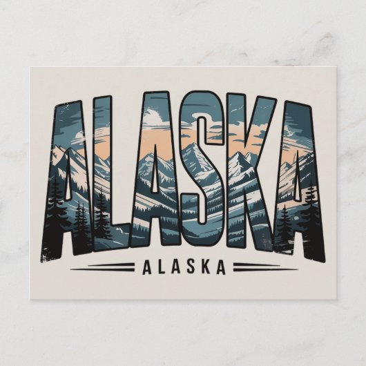 Alaska feestdagenkaart (Voorkant)