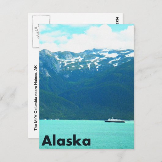 Alaska Ferry Briefkaart (Voorkant / Achterkant)