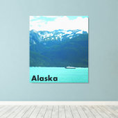 Alaska Ferry Canvas Afdruk (Insitu (Houten vloer))