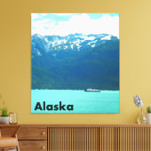 Alaska Ferry Canvas Afdruk (Insitu (Woonkamer))