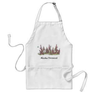 Alaska Fireweed & Butterfly Garden Apron Standaard Schort