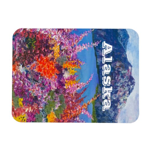 Alaska Fireweed Magnet Magneet (Horizontaal)