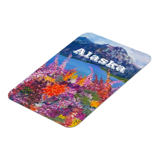 Alaska Fireweed Magnet Magneet (Linkerzijde)