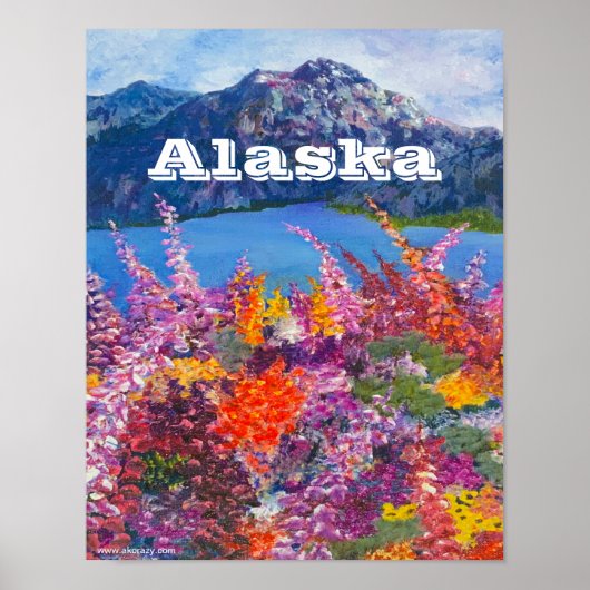 Alaska Fireweed Matt Poster (Voorkant)