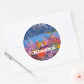 Alaska Fireweed rond sticker (Envelop)