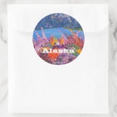 Alaska Fireweed rond sticker (Tas)