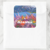 Alaska FireweedSticker Vierkante Sticker (Tas)