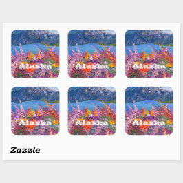 Alaska FireweedSticker Vierkante Sticker