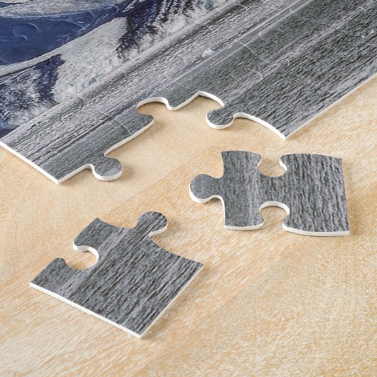 Alaska Fjord Glacier Landschap Foto Legpuzzel (Zijkant)