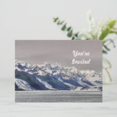 Alaska Fjord Glacier Landschap Foto van Birthday Kaart (Staand voorkant)