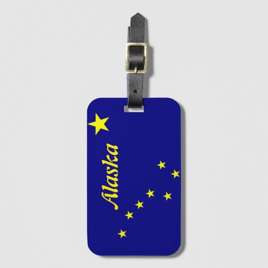 Alaska Flag Bagagelabel (Voorkant (verticaal))