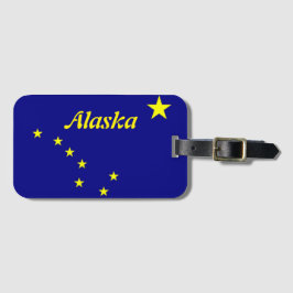Alaska Flag Bagagelabel