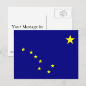 Alaska Flag Briefkaart (Voorkant / Achterkant)