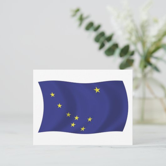 Alaska Flag Briefkaart (Staand voorkant)