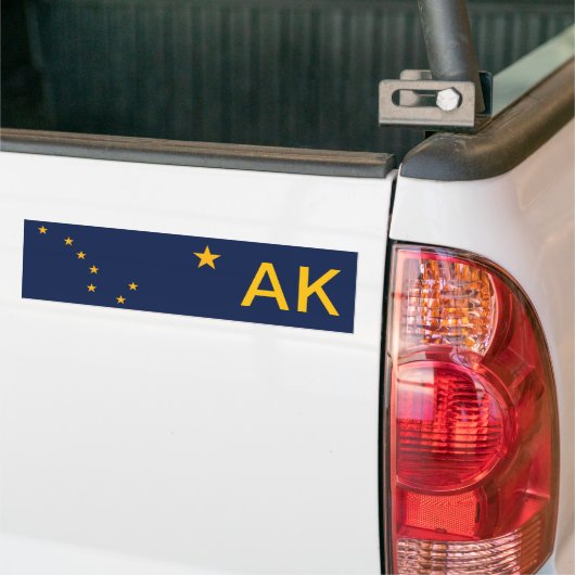 Alaska Flag Bumpersticker (Op Truck)