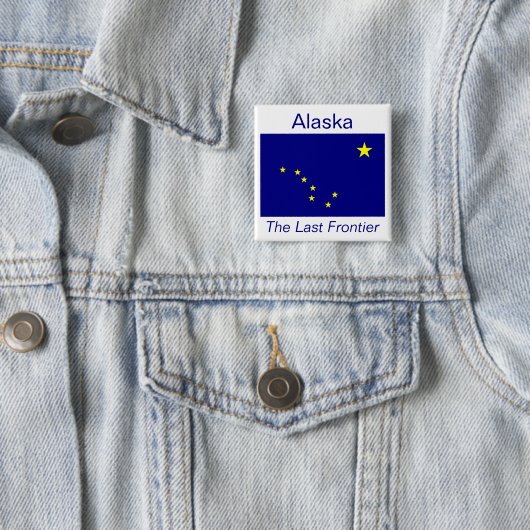 Alaska Flag Button (In situ)