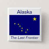 Alaska Flag Button (Voorkant)