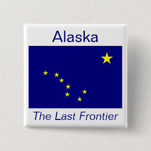 Alaska Flag Button