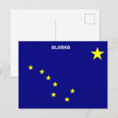 Alaska Flag Feestdagenkaart (Voorkant / Achterkant)