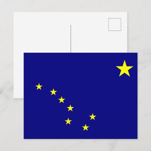Alaska Flag Feestdagenkaart (Voorkant / Achterkant)