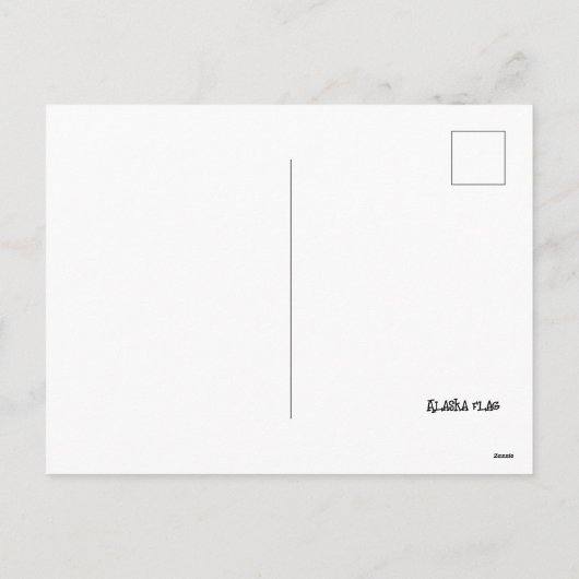 Alaska Flag Feestdagenkaart (Achterkant)