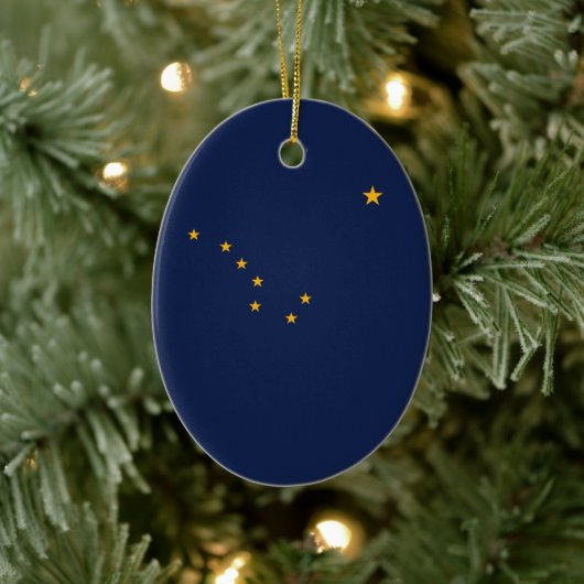 Alaska Flag Keramisch Ornament (Boom)