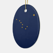 Alaska Flag Keramisch Ornament (Links)