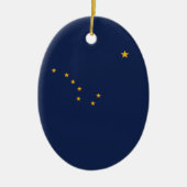 Alaska Flag Keramisch Ornament (Voorkant)