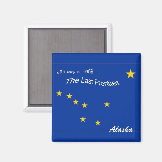 Alaska Flag Magnet (Voorkant / Achterkant)
