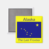 Alaska Flag Magnet (Voorkant / Achterkant)