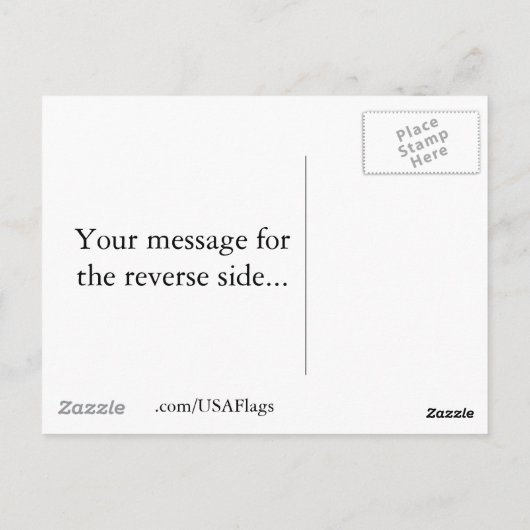 Alaska Flag Map Briefkaart (Achterkant)