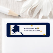 Alaska Flag Map Design Return Label (Insitu)