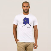 Alaska Flag Map Shirt (Voorkant volledig)