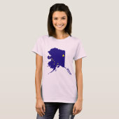Alaska Flag Map T-shirt (Voorkant volledig)