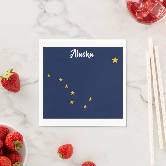 Alaska Flag Napkins Servet (Insitu)