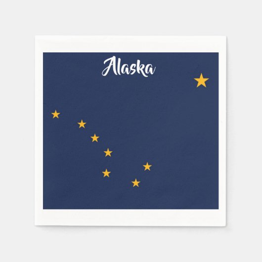 Alaska Flag Napkins Servet (Voorkant)