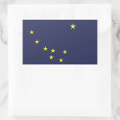 Alaska Flag Rechthoekige Sticker (Tas)